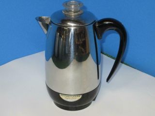 Vintage Sw Farber Farberware Superfast 8 Cup Percolator Coffee Pot