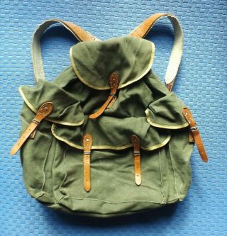Vintage Bulgaria Military Wwii Ww2 Military Army Backpack Bag