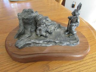 Michael Ricker Pewter Sculpture Brer Rabbit Br 