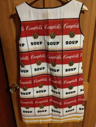 VINTAGE CAMPBELL ' S SOUP THE SOUPER PAPER DRESS ANDY WARHOL Circa 1960 ' s 2