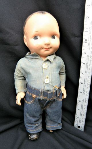 Vintage Buddy Lee Cowboy Advertising Doll All Paint & Clothes