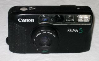 Vintage compact 35mm AF camera Canon Prima 5 is one vintage compact 35 3