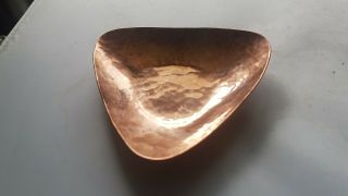 Vintage " Copper " Arts And Crafts Style Andrew Fussell Toronto Canada Dated 1965