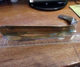 Vintage Virginia Metalcrafters Marked Brass Shoe Horn Metalware Collectible