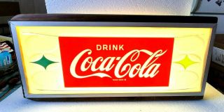 Vintage 50’s Drink Coca Cola Light Up Display Sign
