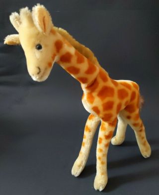 Large Antique Vintage Steiff Mohair Giraffe Toy No Button