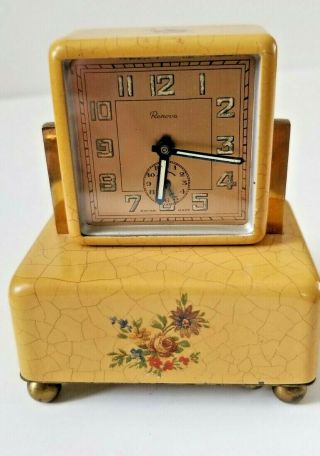 Vintage Renova Music Box Alarm Clock
