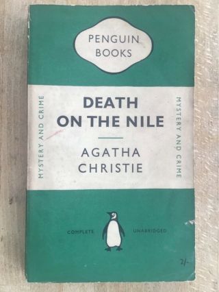 Death On The Nile Vintage First Edition In Penguin 1953 Agatha Christie