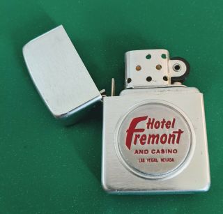 Vintage Metal Hotel Fremont And Casino Las Vegas Nevada Lighter