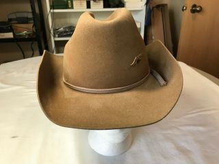 Vintage Bee Cowboy Hat Size 7 1/8 Dynafelt Water Resistant Fur Blend