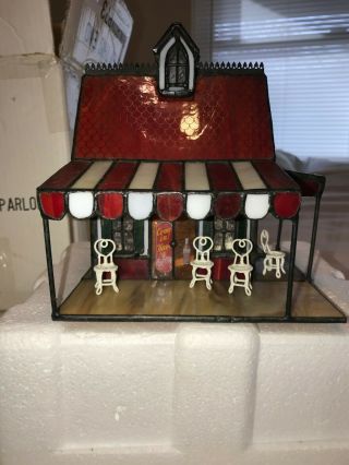 Coca Cola Stained Glass Ice Cream Parlor (lighted) By Franklin