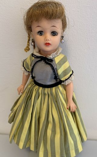 Vintage 10 1/2 Inch Ideal Little Miss Revlon Doll In 9141 Sunday Outfit