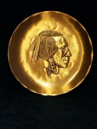 Bronze Plate Wendell August Forge Solid Bronze 4.  5 "