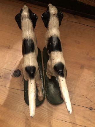 VINTAGE HUBLEY ENGLISH SETTER POINTER CAST IRON Doorstop Bookends 6