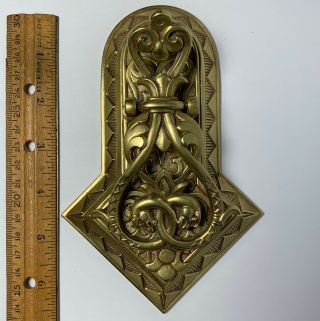 Antique 19th Century Bronze Brass Gargoyles Desk Paper Clip Holder