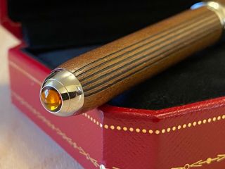 Cartier Transatlantique Wood Limited Edition Rollerball Pen,  Diabolo,  Roadster