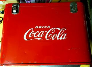 Vintage Coca Cola Coke Airline Cooler Chest 1950s Ice Box