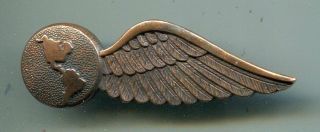 U.  S.  World War Ii Civilian Air Transport Command Atc Navigation Half Wing