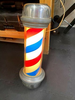 Vintage Marvy Barber Pole Light Model 55 Well