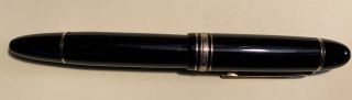 Montblanc 149 Black & Gold Fountain Pen - 14ct Nib - C.  1980 - Germany