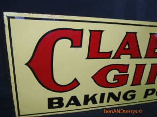 Clabber Girl The Healthier Baking Powder Double Sided Vintage Sign 4