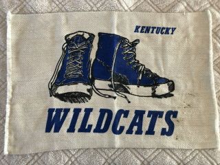 Vintage University Of Kentucky Wildcats 35 " X 23 " Woven Rug Blue Chuck Taylors