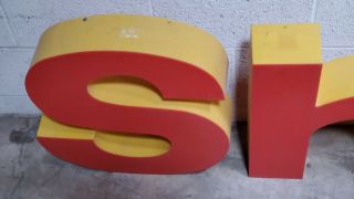 Shell Oil gas station canopy sign - NO lighting 5