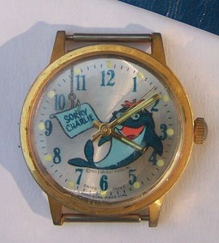 Vintage Star Kist Charlie The Tuna Fish Collectible Watch - Sorry Charlie 1971