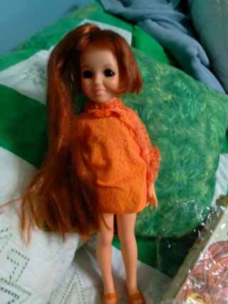 1969 Vintage Ideal Toy Crissy Doll 18 " Dress Adjustable Hair