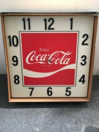 Coca Cola Clock - Large 36 " X 36 " X 4 " Just Install The Hands