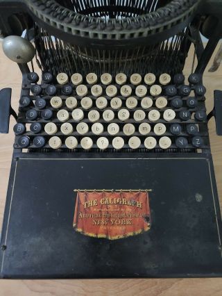 Antique Caligraph No.  2 Typewriter by the American Writing Machine Co. 2