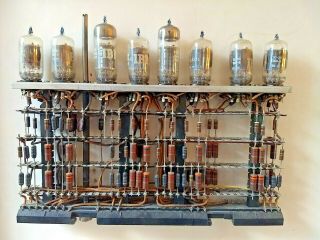 Vintage IBM Model 705 Mainframe Circuit Board,  with IBM tubes,  circa 1950s 2