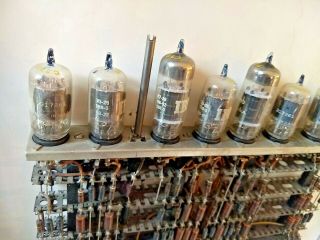 Vintage IBM Model 705 Mainframe Circuit Board,  with IBM tubes,  circa 1950s 6