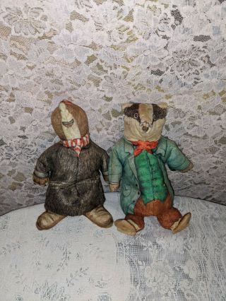 Vintage " Wind In The Willows " Beanie Plush Characters