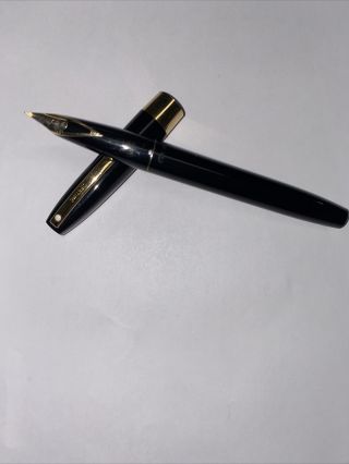 Sheaffer Legacy Fountain Pen,  C.  1960s - 70s,  Black W/gold F.  Trim