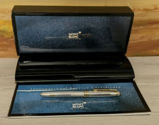 Montblanc Meisterstuck Solitaire Sterling Silver 925 Classique163 Rollerball Pen