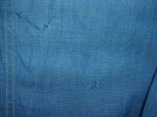 WW2 chambray USN work shirt denim Long Sleeve Name Stenciled US Navy 3