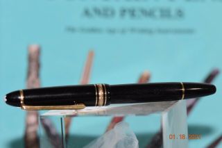 Montblanc Meisterstuck 146 Le Grand Black Fountain Pen14k Nib M Piston Vintage