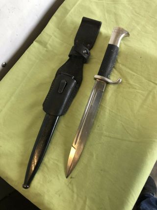 Wwii German Dress Dagger Wkc With Scabbard And Frog