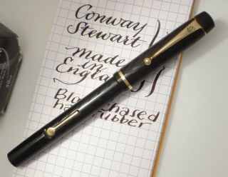 Conway Stewart Hard Rubber Fountain Pen C1930s,  Flexible Stub Italic Nib
