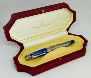 Michel Perchin Imperial Blue & Rhodium Limited Edition Fountain Pen,  39 - 50