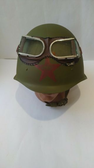 Soviet Steel Helmet SSh 40 with Star,  WW2 2