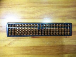 Japanese Tomoe Wooden Abacus Soroban Calculator 5 Beads 21 Column