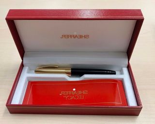 Sheaffer Legacy Brushed Gold W/black Lacquer Rollerball Pen (842 - 1)