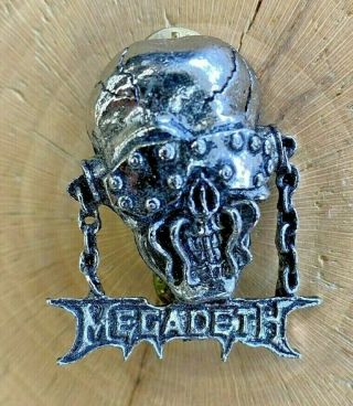 Poker Rox Megadeth Vintage Pewter Pin