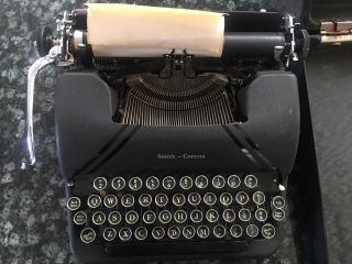 Smith - Corona Sterling Typewriter with Case (4A Model) Vintage 1947 3