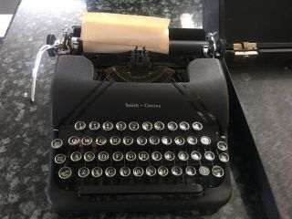Smith - Corona Sterling Typewriter with Case (4A Model) Vintage 1947 5
