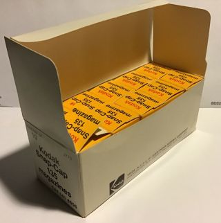 Vintage Kodak Snap - Cap 135 Bulk Film Loading Canisters – Box Of 10 Magazines