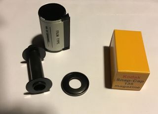 Vintage Kodak Snap - Cap 135 Bulk Film Loading Canisters – Box of 10 Magazines 2