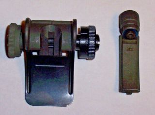 M1 Garand Rear Sight National Match Nm With Nm Hooded Sight.  595/.  520